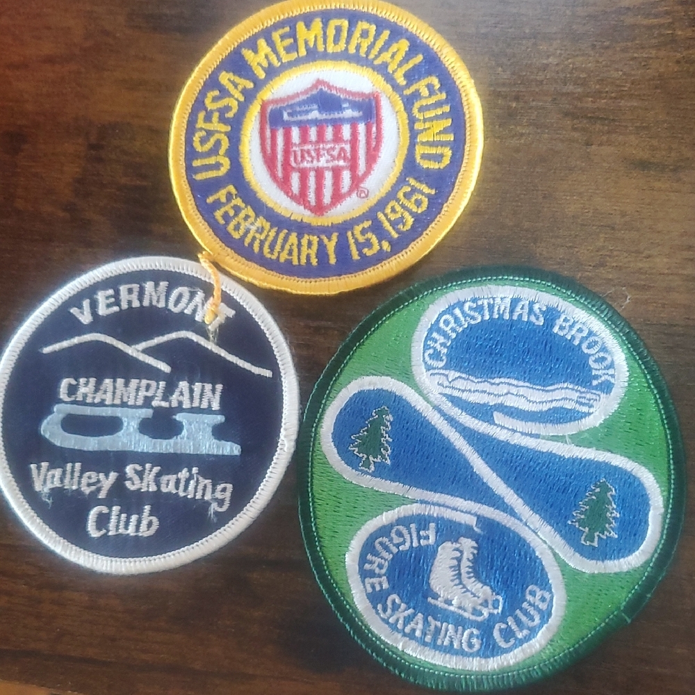 Colorful Skating Club Patches Trio